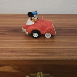 Vintage 1988 McDonald's Happy Meal Mickey Mouse Red Pull Back Car