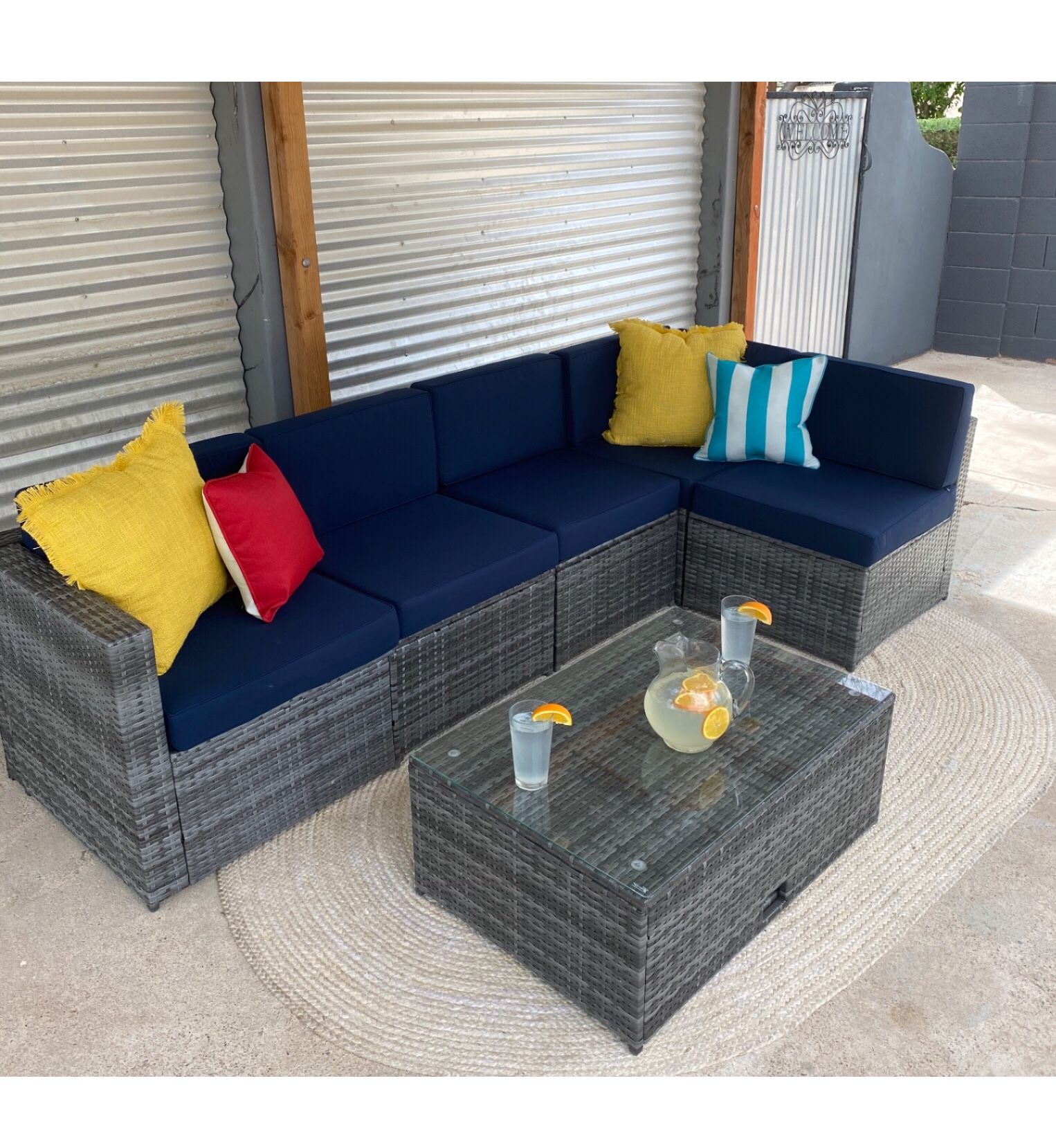 Patio Furniture Outdoor Sectional Set Colors
