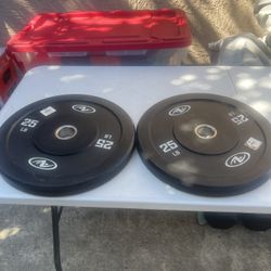 Athletic Works 25lb Black Olympic Bumper Rubber Plate,