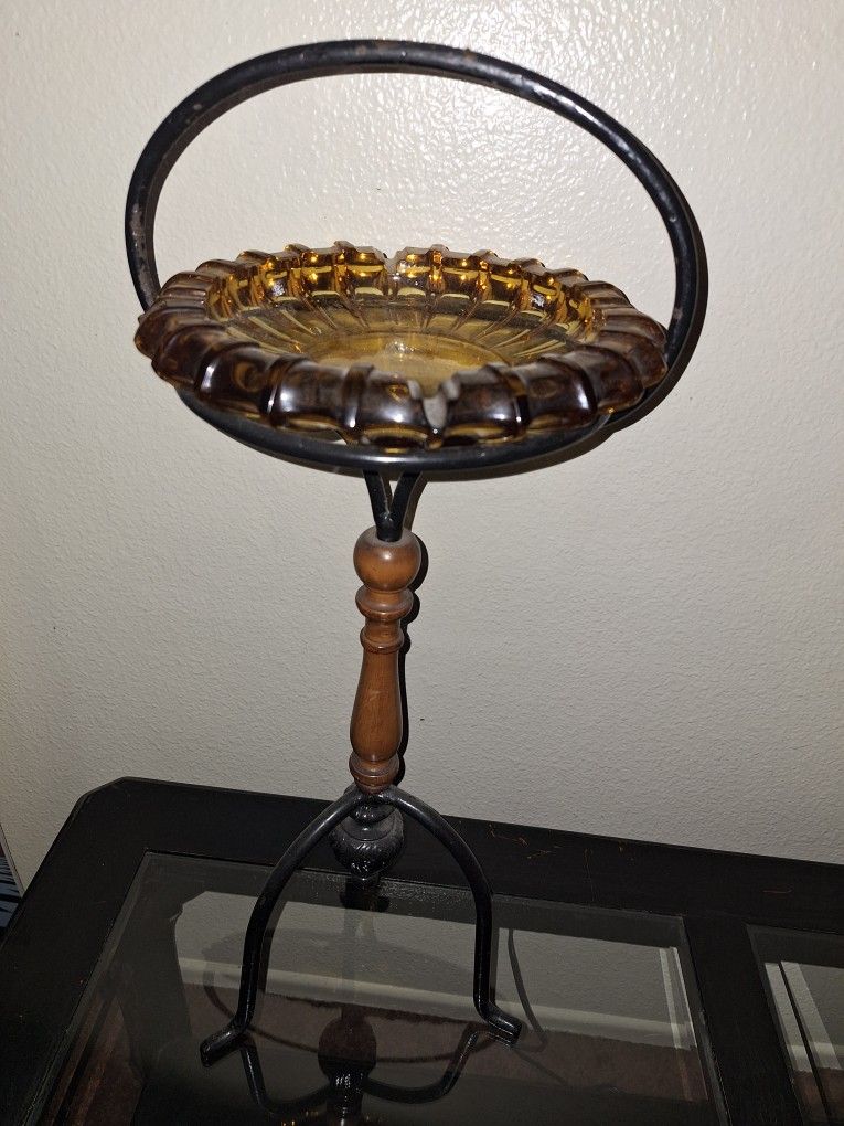 Antique Stand Up Ashtray 