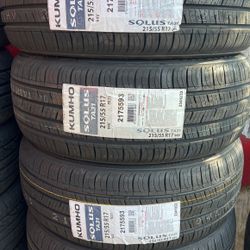215/55/17 Kumho Tires
