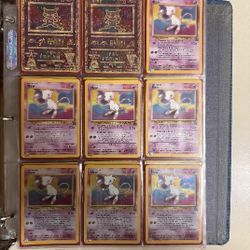 VINTAGE 1999 POKEMON BINDER - Charizard, Blastoise, Venusaur, Ancient Mew