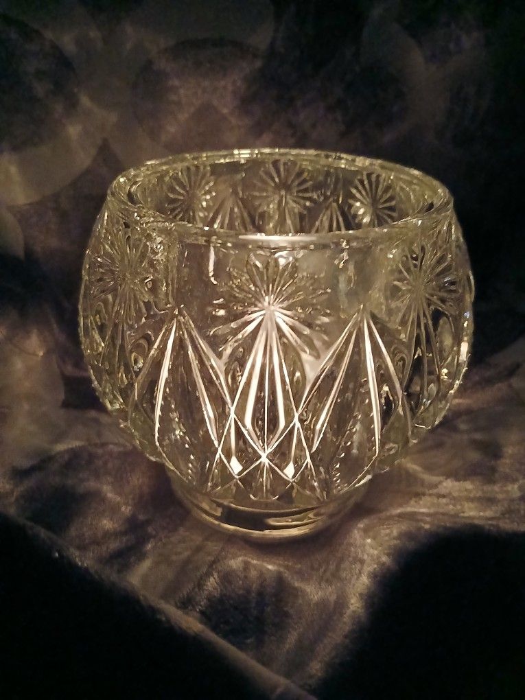Vintage Avon Glow Globe Candle Holder