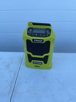 RYOBI One+ P742ID 18V Compact Bluetooth Speaker AM/FM Radio Tool and charger Only Works