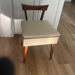 Antique Storage Chair 