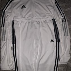 Adidas Track Suit Fit White Jacket Pants