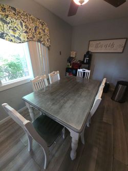 Table and 6 chairs