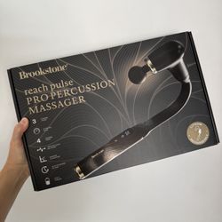New Deep Tissue Massage Gun with U-Shaped Design & Long Handle - Handheld Back Massager with 4 Heads, 6 Speeds, USB-C Rechargeable