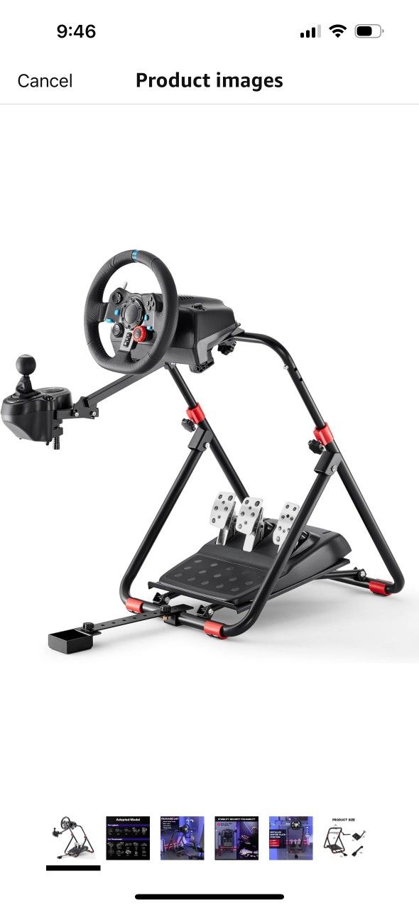 DIWANGUS Racing Wheel Stand Foldable Steering Wheel Adjustable Stand Racing Simulator Cockpit for Logitech G29 G920 G923 G27 G25 for Thrustmaster T248