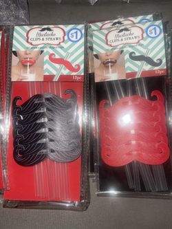 Mustache straws