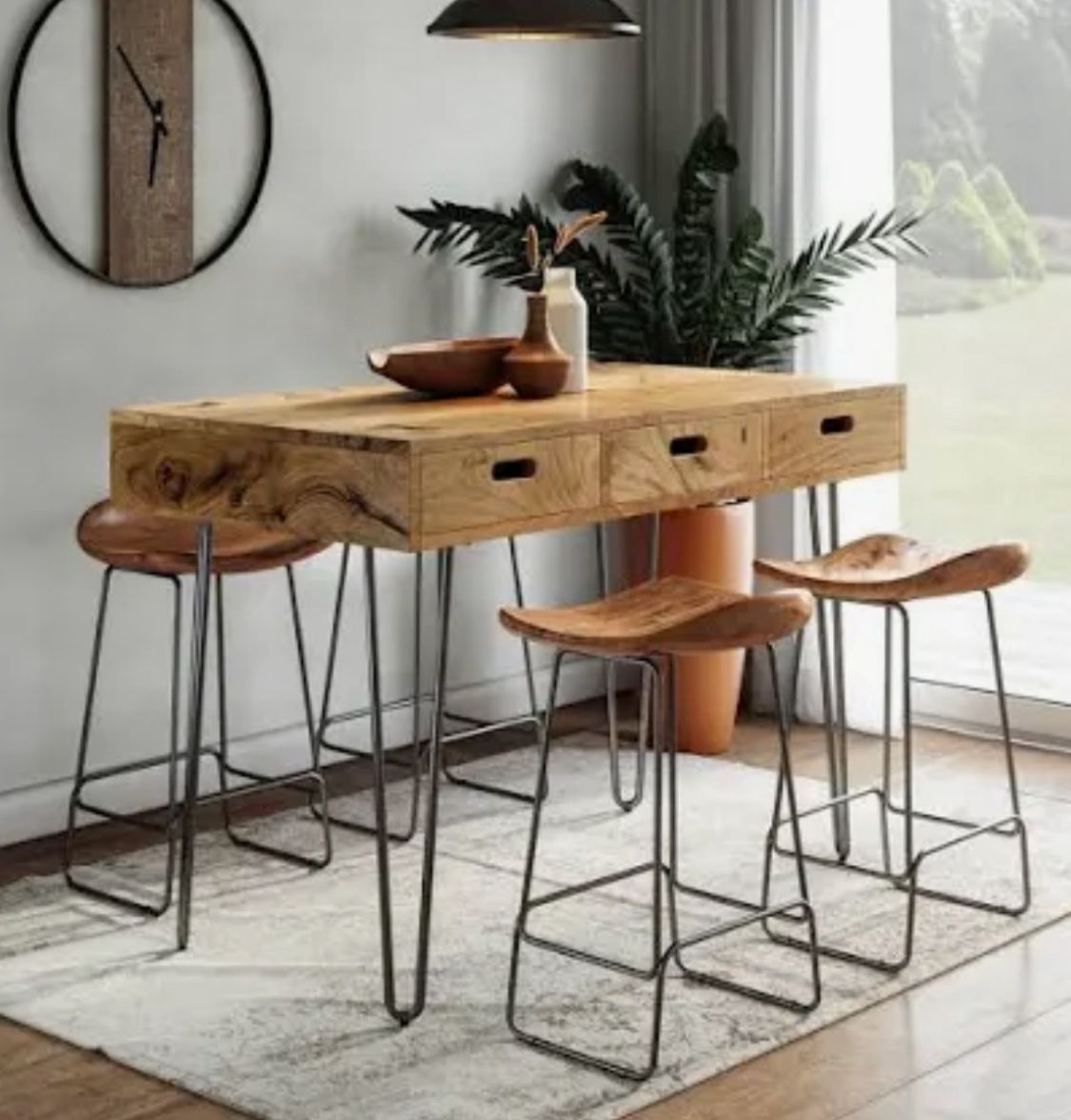 New Counter Height Dining Table.and 4 Stools