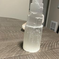 Selenite And Cristal Quartz 