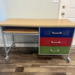 Pottery Barn desk And Shelf 