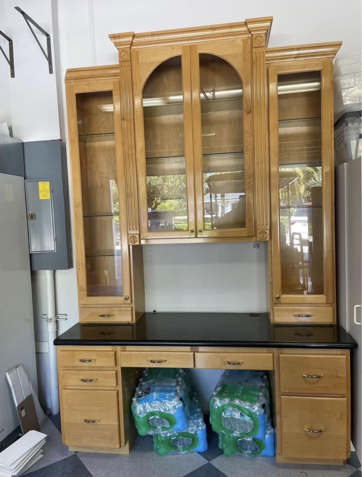 Desk And Upper Shelf