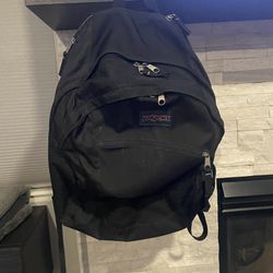 Like New Black Jansport Backpack  Perfect Zippers  