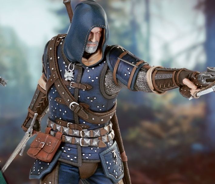 The Witcher 3 Wild Hunt Geralt Grandmaster Feline Figure