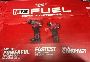 Milwaukee M12 Fuel 2-Tool Combo Kit Hammer Drill/Impact Driver (3497-22)