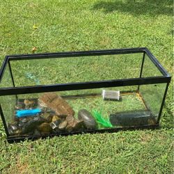 Fish Tank With Accessories 