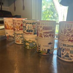 15 Starbucks State Mugs 