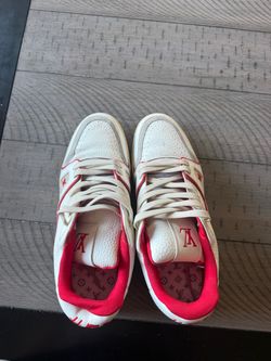 Louis Vuitton Sneakers (white, red)