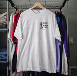 Yazbek I Can't Hear I've Got My Head Up My Bass Cabo San Lucas White Graphic Tee Size XL
