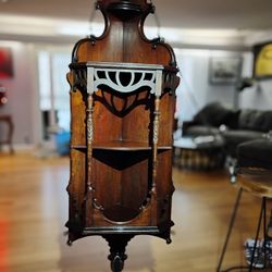Antique Walnut Corner Shelf