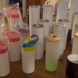 25pcs Sublimation Blanks Tumblers