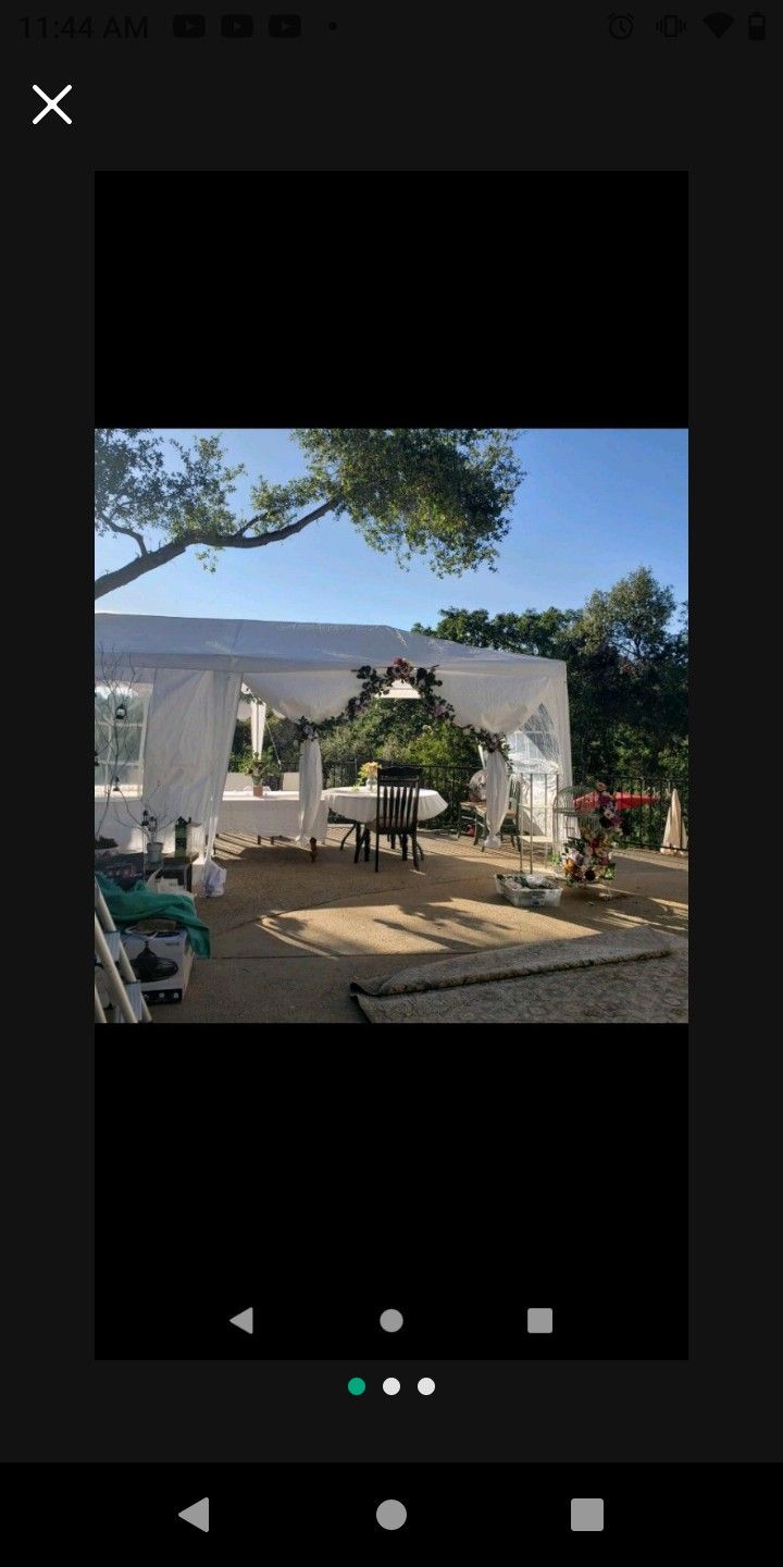 Tent Party Event Revival Shelter Rehearsal 10x20 New Enclosed Window Removable Side Walls Or Open Stabilizer Material Weatherproof Strong Dunwoody