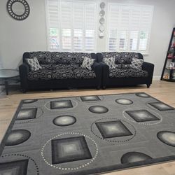 Pair Of Couch Plus Carpet