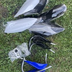 Motorcycle Dirt Bike Covers Mud Guards Handle