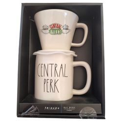 New,RAE DUNN CENTRAL PERK  Coffee Dripp Mug Set 