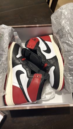 Air Jordan 1 Retro High OG GS-White/Black/RedSail