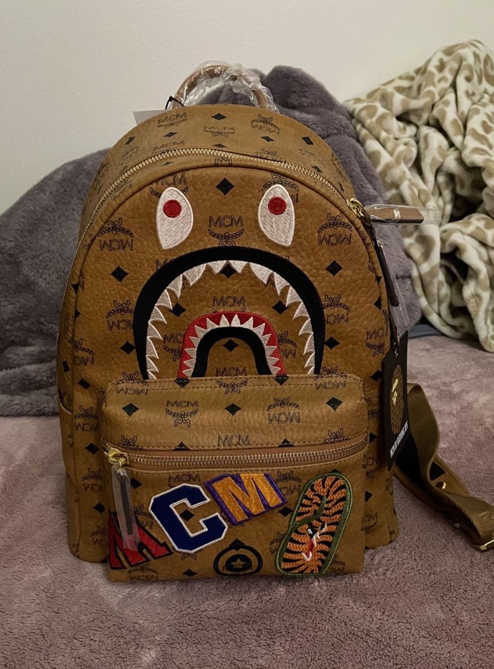 Bape X MCM Backpack for Sale in City Of Industry, CA - OfferUp