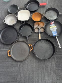 Cast Iron Assortment of Pans must come to see