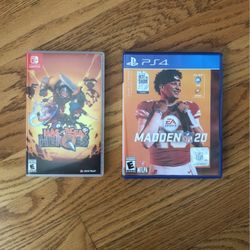 Madden NFL 20 for Ps4.Has Been Heroes for Nintendo Switch