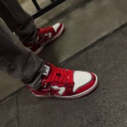 Bape Sk8 Sta #1 M2 Red Camo