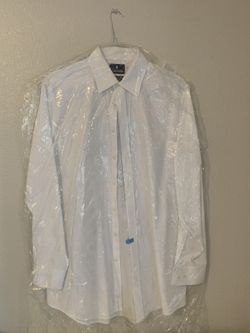 Mens 16 1/2 34”-35” White Dress Shirt - Stafford - Non-Iron