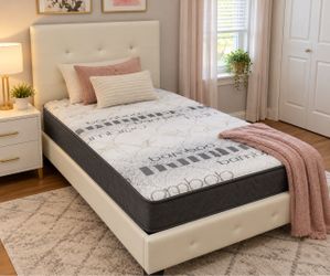 Bed frame twin size new white