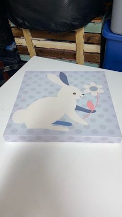 Rabbit Canvas Art for Nursery