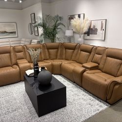 Leather Sectional Recliner Same Day Delivery 