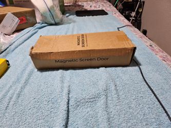 Magnetic screen door curtain