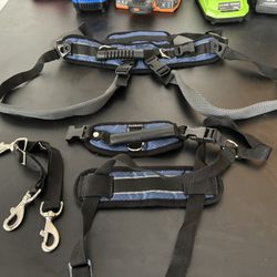 Dog Harness And Crate Is Large 42x28x30