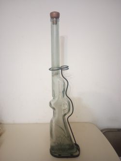 Glass Rifle Gun Vintage 29 Inches Tall  Good Condition 