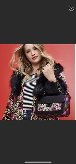 New With Tags Torrid Betsey Johnson Plaid Floral Satchel Bag