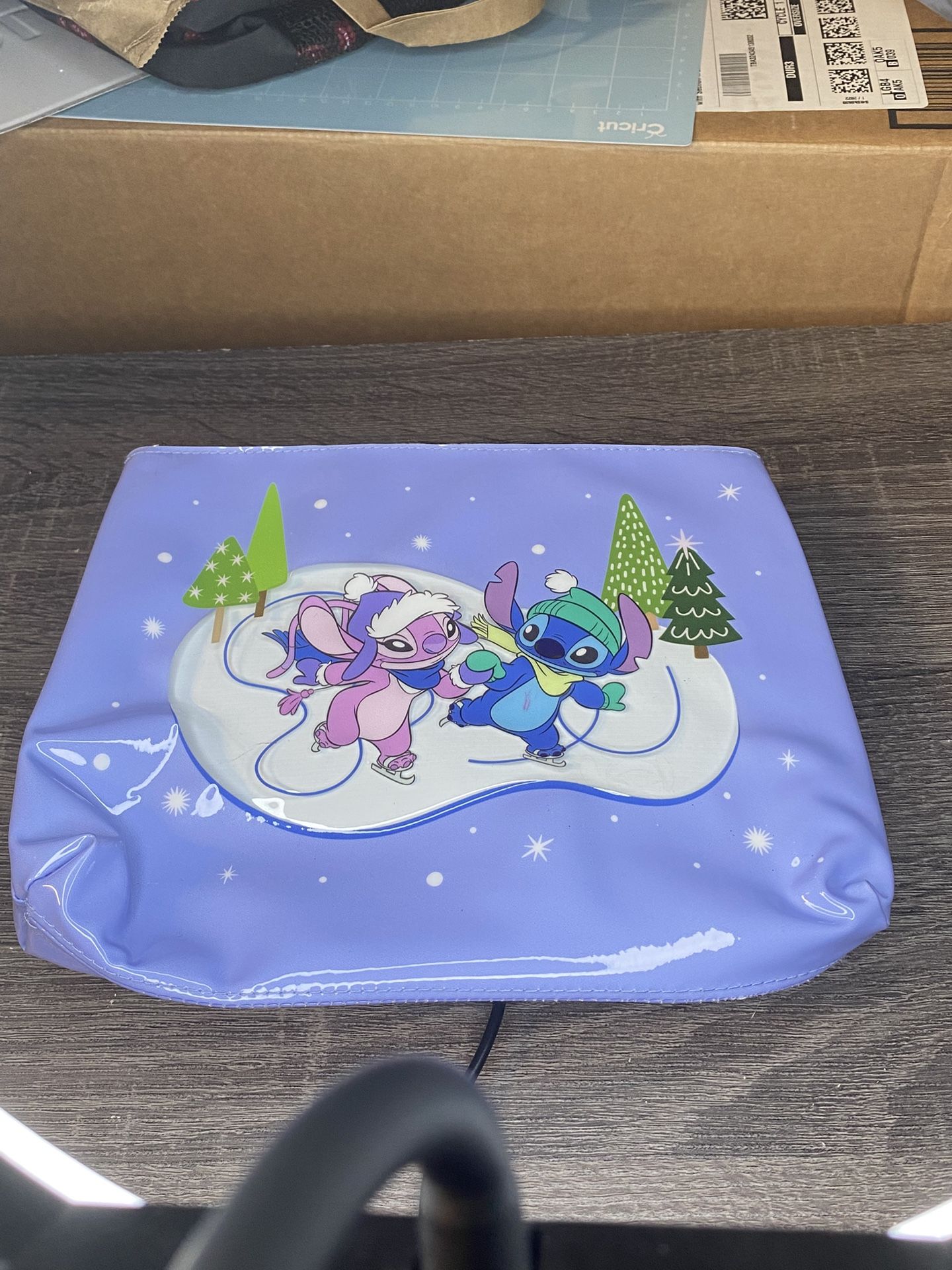 Stitch And Angel Cosmetic Bag