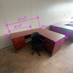 Office Executive Desks Modules *Color cherry Wood*