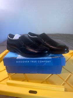 Nunn Bush Black Leather Slip-On Dress Shoes Size 12