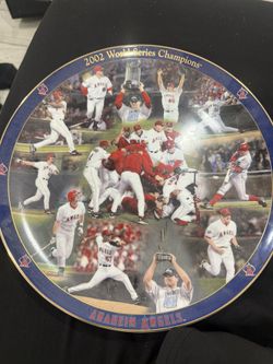 2002 Angels World Series Plate