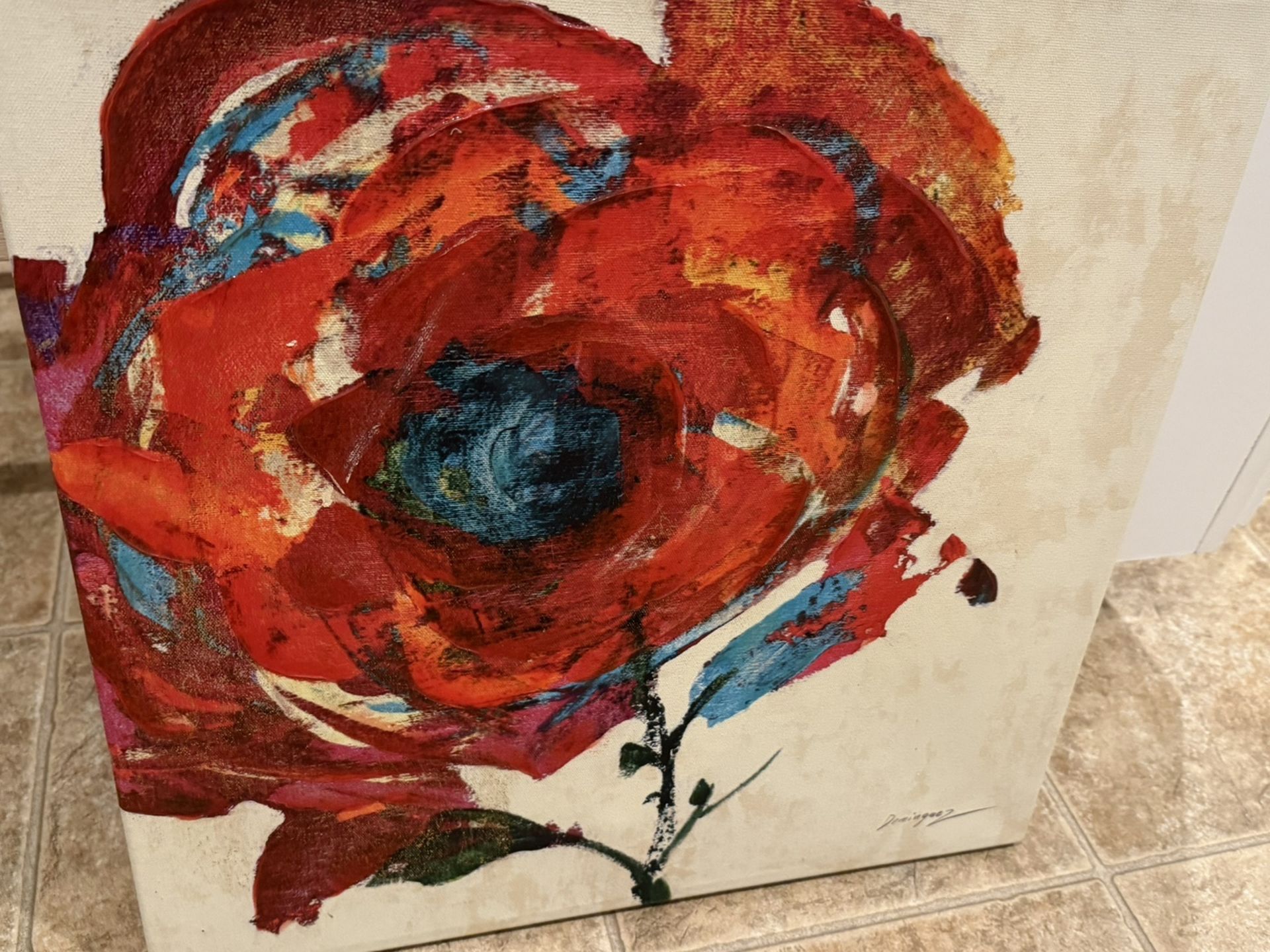 Canvas Flower Photo