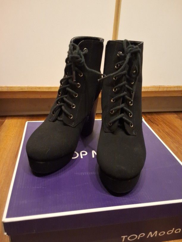 Black Boot Heels